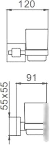 Стакан для зубной щетки и пасты Ledeme L71806