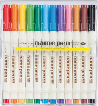 Набор маркеров MunHwa Name Pen NP12 (ассорти)