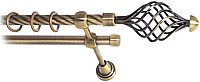 Карниз для штор Lm Decor Вираж 098 2р витой (антик, 3.2м)
