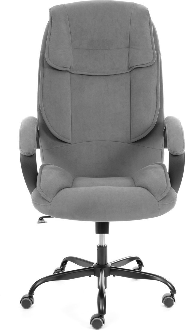 Офисное кресло TetChair Oreon metalBL велюр (серый, 29)