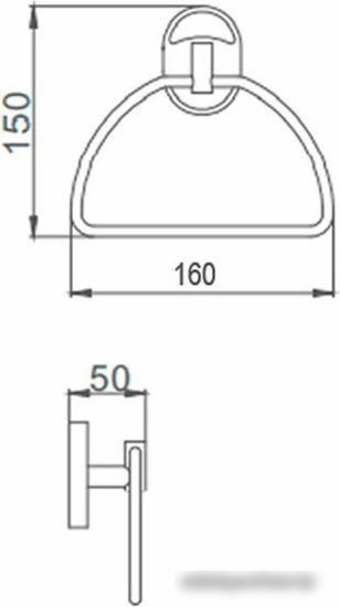 Держатель для полотенца Ekko E1904-2