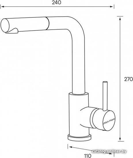 Смеситель Paulmark Kassel Ka214311-431TW (белый матовый)