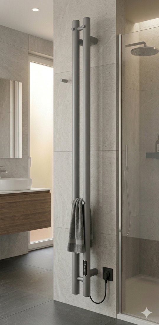 Полотенцесушитель Granula Прайм 90x120 (терморегулятор с таймером, графит)