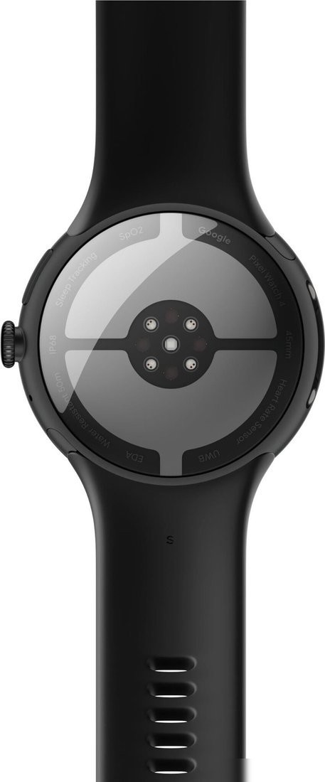 Умные часы Google Pixel Watch 4 41 мм (черный матовый/обсидиан, спортивный силиконовый ремешок)