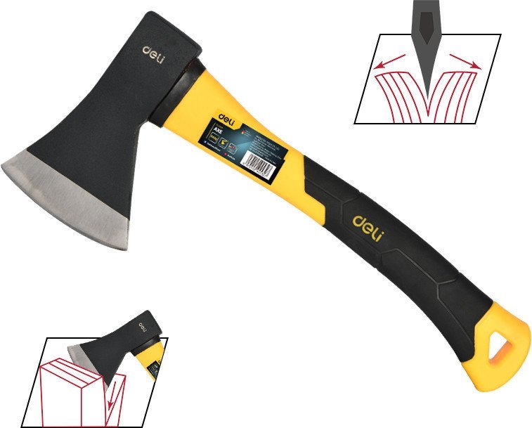 Топор Deli YS EDL5709 (800г, фибергласовая рукоятка)