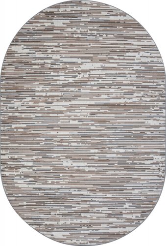 Ковер для жилой комнаты Merinos Sierra F352-OVAL-CREAM-BLUE (2.5x3.5)