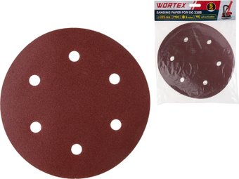 Набор шлифлистов Wortex 1304561 (5шт)