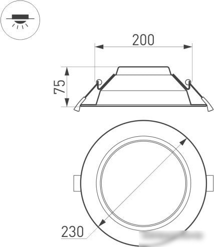 Точечный светильник Arlight IM-CYCLONE-R230-30W Day4000 023217(2)