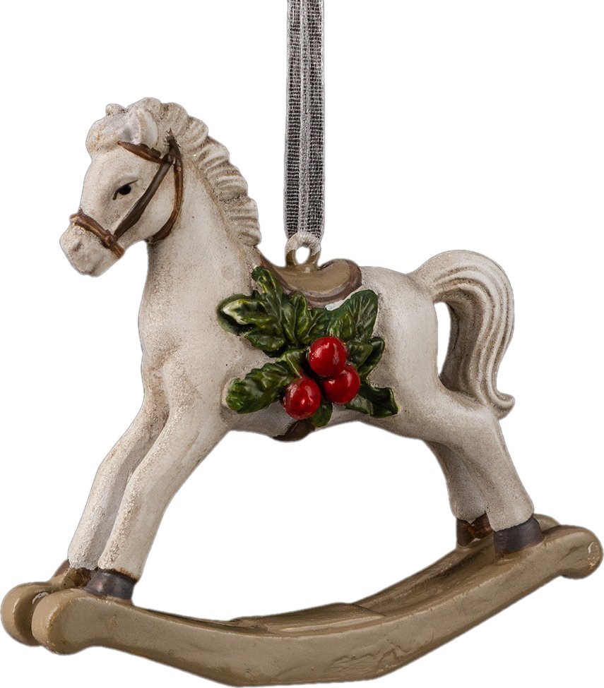 Елочная игрушка Erich Krause Decor. Лошадка-качалка рождественская 62453