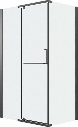 Душевой уголок Grossman Pragma 120x90x195 120.K33.03.1290.21.02 (черный матовый/стекло шиншилла)