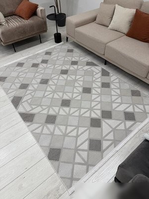 Ковер для жилой комнаты Radjab Carpet Моника Прямоугольник MC 367A 12585RK (1.2x1.8, Beige)