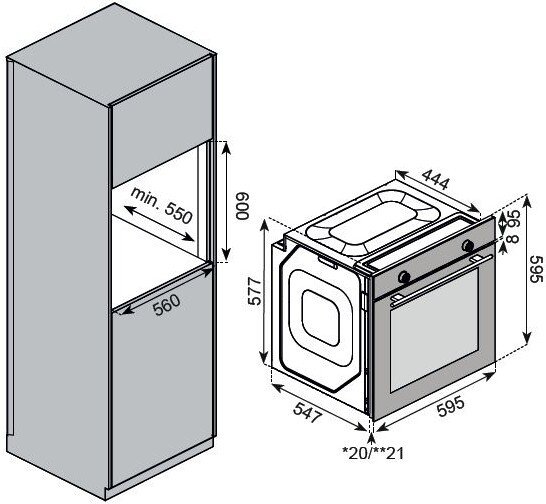 Электрический духовой шкаф KUPPERSBERG HF 609 W