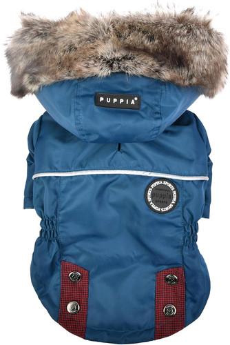 Куртка для животных Puppia Brock с капюшоном PAUD-JM1851-TE-XL (синий)