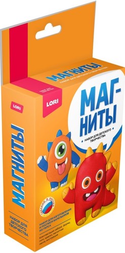 Набор для создания поделок/игрушек Lori Магниты из гипса Озорные зубастики ПзГ-039