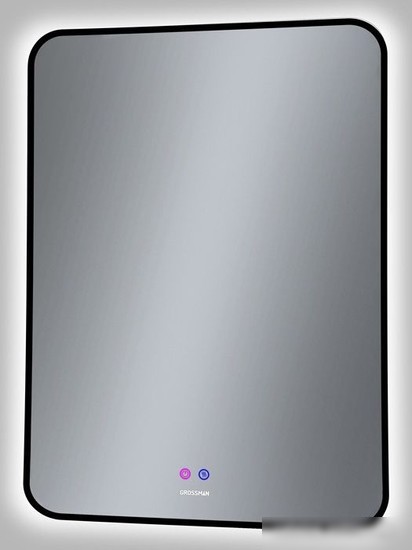 Grossman Зеркало Elegans-норма Black LED 1760802 (с сенсорным выключателем и подогревом)