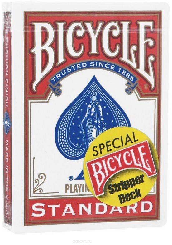 Карточная игра Bicycle Stripper Deck 1014830 (красный/голубой)