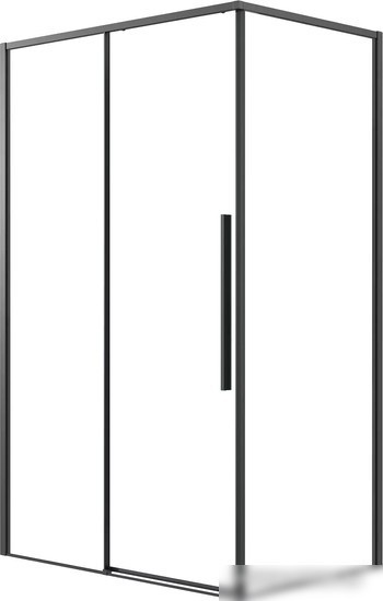 Душевая стенка Grossman Galaxy 90x195 200.K33.01.90.21.00 (черный матовый/стекло прозрачное)