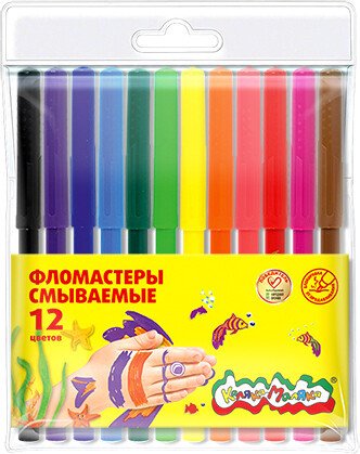 Фломастеры Каляка-Маляка ФКМ12 (12 цв)