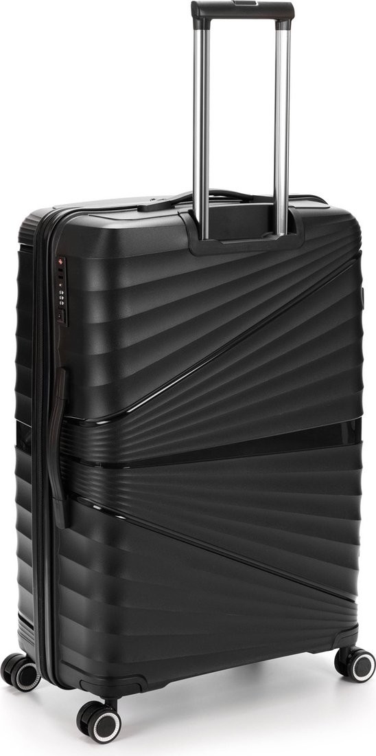 Чемодан-спиннер Torber Nevo T2207L (черный)