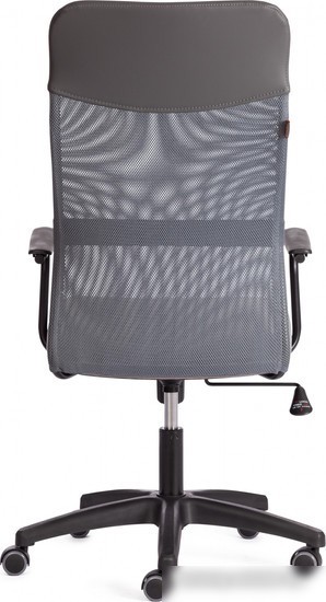 Кресло TetChair Practic флок/кожзам (серый)