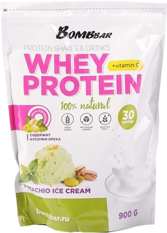 Bombbar Whey Protein (900 г, фисташковое мороженое)