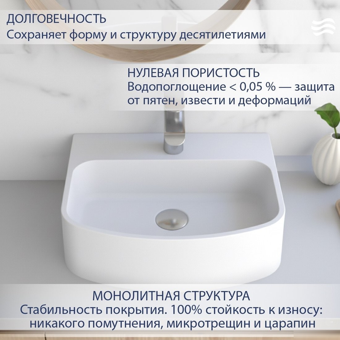 Умывальник Lauter Molara 21M451PW (Pure White)