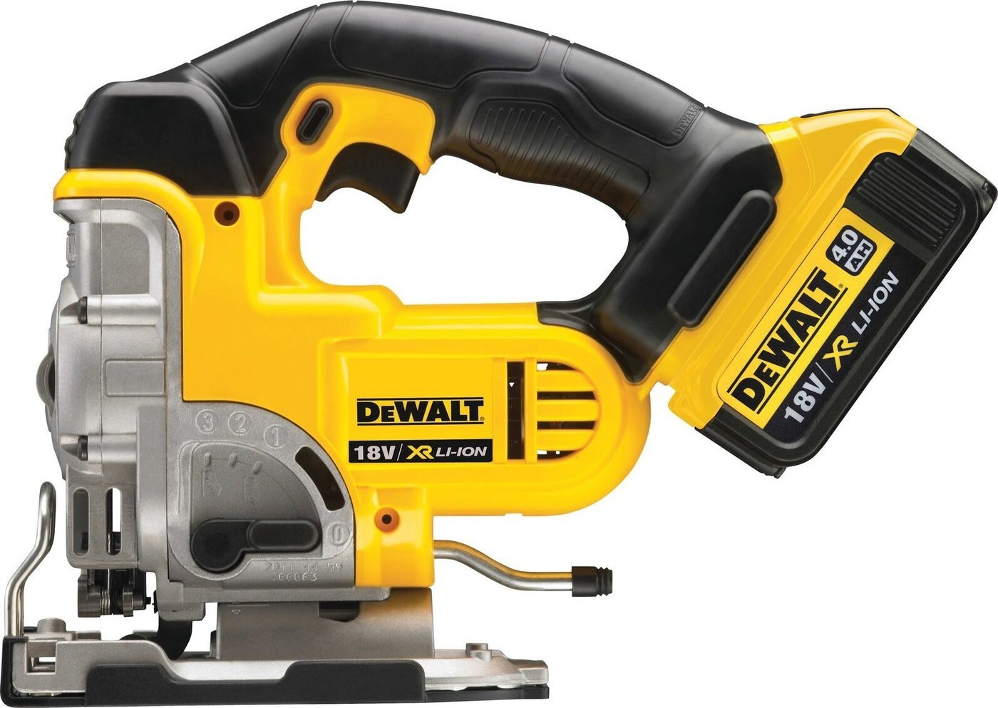 Электролобзик DeWalt DCS331M2 (с 2-мя АКБ, кейс)