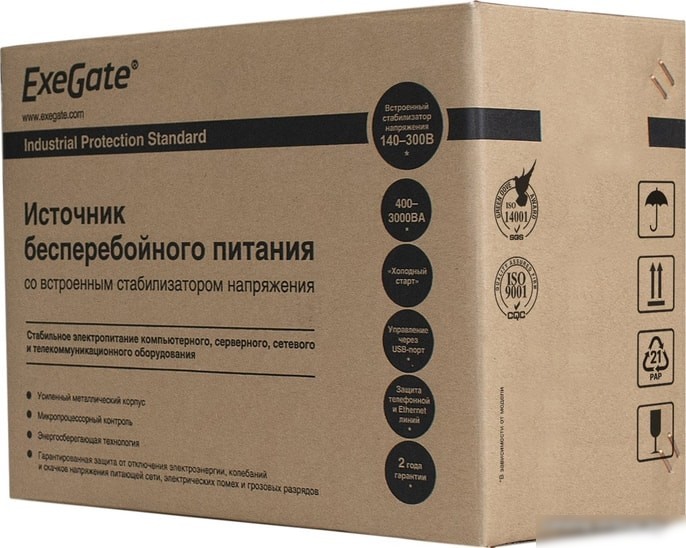 Источник бесперебойного питания ExeGate Power Back BNB-450.LED.AVR.C13.RJ