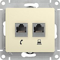 Розетка компьютерная Systeme Electric Glossa GSL000285