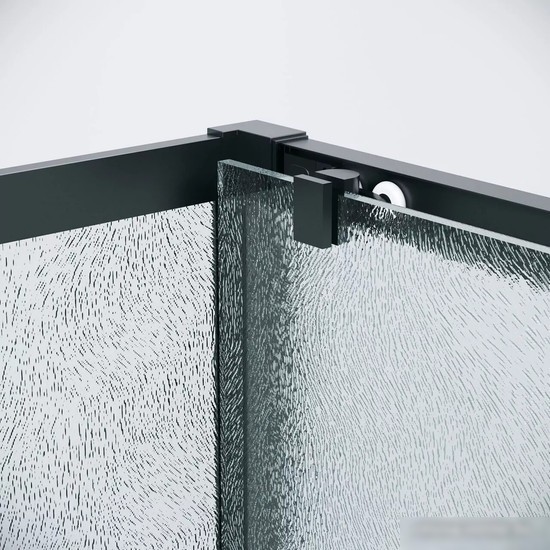 Душевой уголок Grossman Cosmo 110x90x195 120.K33.02.1190.21.02 (черный матовый/шиншилла стекло)