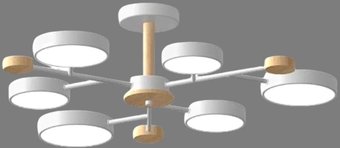 Подвесная люстра LED4U L3214-750 WH