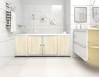 Фронтальный экран под ванну Метакам Купе 1.69 (беленый ясень)