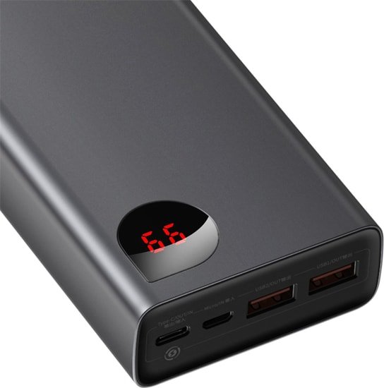 Портативное зарядное устройство Baseus Adaman Metal Digital Display PPIMDA-D01 20000mAh (черный)