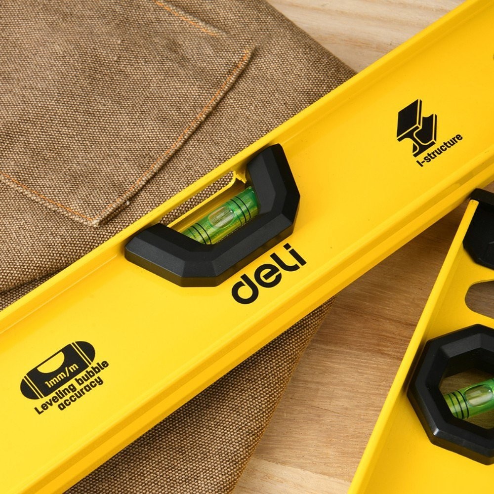 Уровень строительный Deli YS EDL29800G (800мм, рельсовый)
