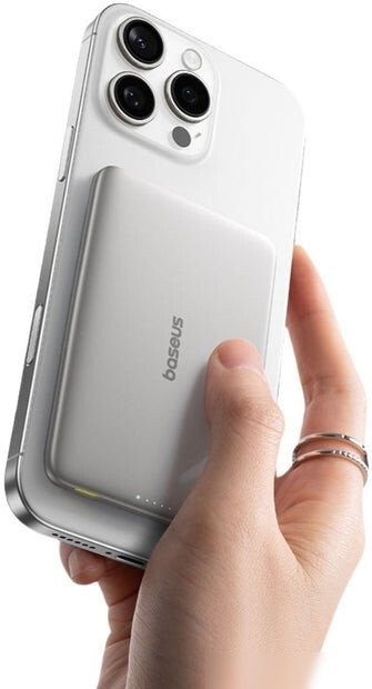 Внешний аккумулятор Baseus PicoGo AM41 Ultra-Slim Magnetic Power Bank 5000mAh (титановый)