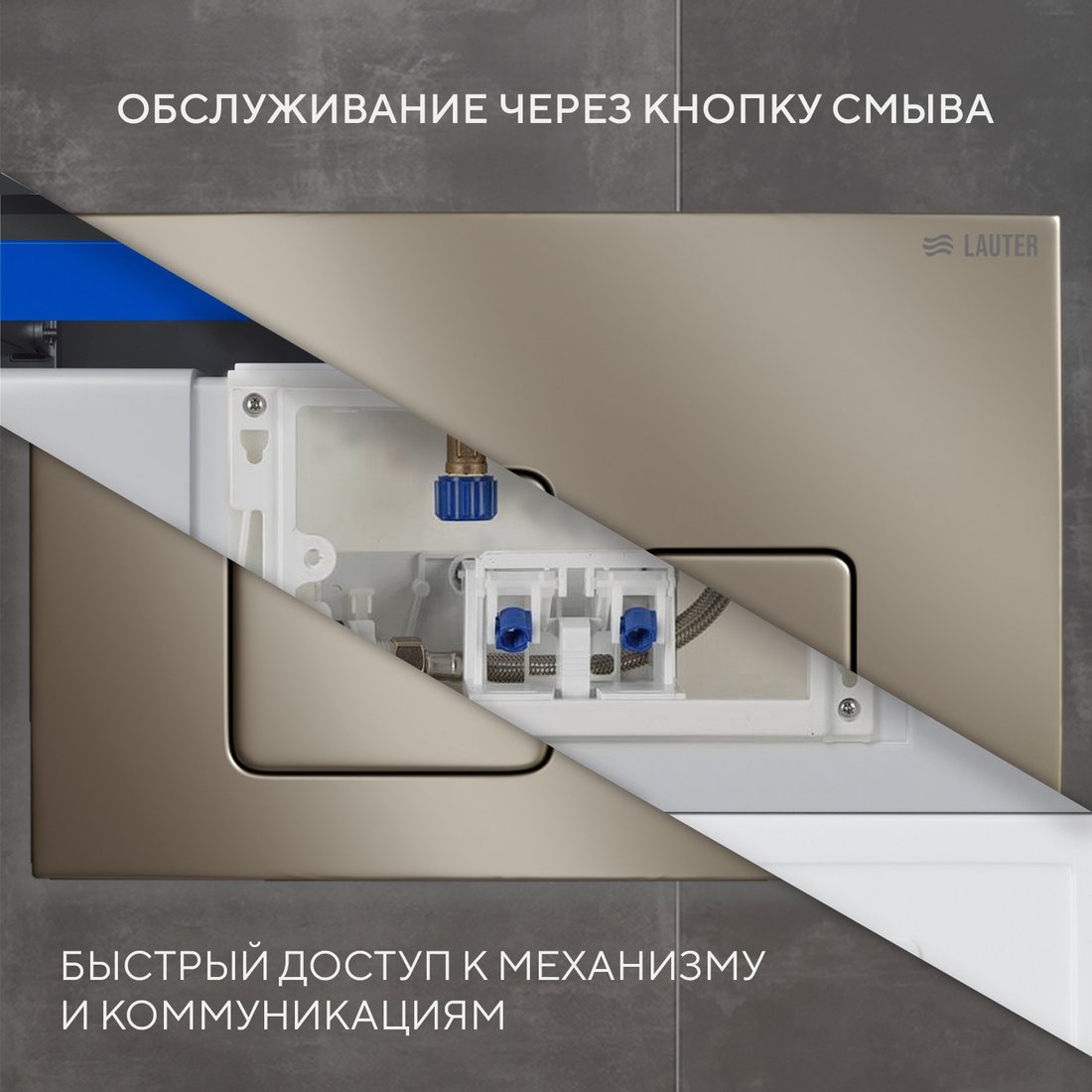 Панель смыва Lauter 219705F (золото)
