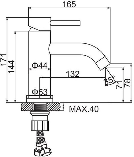 Смеситель Ledeme L71006B