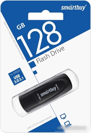 USB Flash SmartBuy Scout 3.0 128GB (черный)