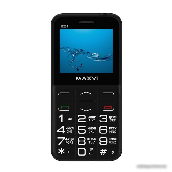 Кнопочный телефон Maxvi B231 (черный)