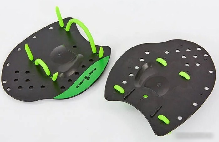Лопатки для плавания Mad Wave Pro (S (черный)