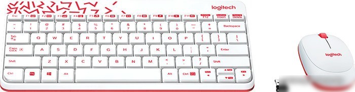 Мышь + клавиатура Logitech MK240 Nano [920-008212]
