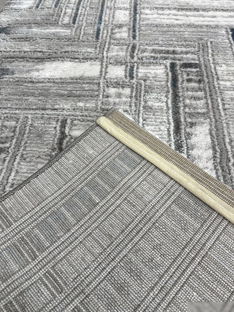 Ковер для жилой комнаты Safyun Eva LZ137-GREY-BLUE (0.8x1.5)