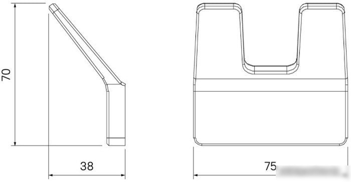 Крючок для ванны IDDIS Slide SLIWT20i41