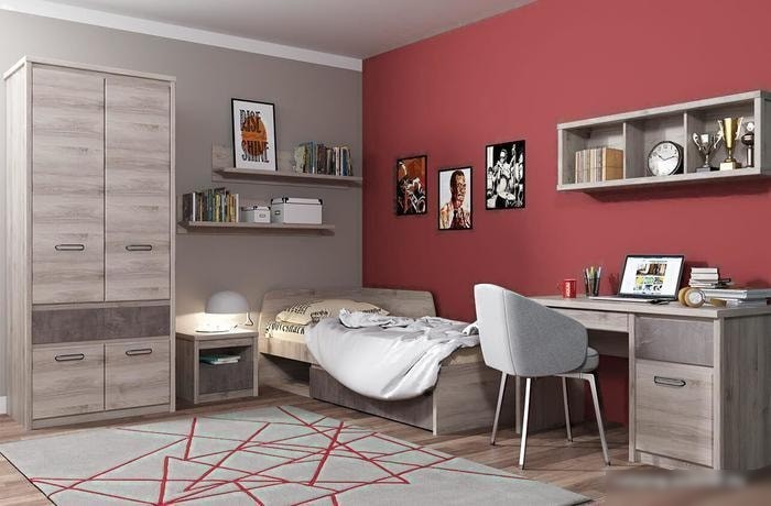 Книжный шкаф Anrex Jazz 3D1SN (каштан найроби оникс)