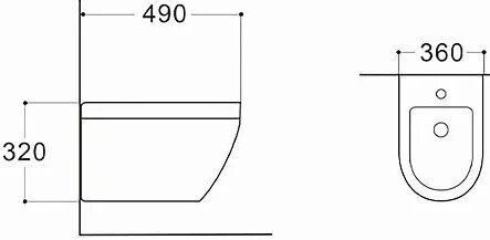 Биде Aquatek Лея AQ1099-00