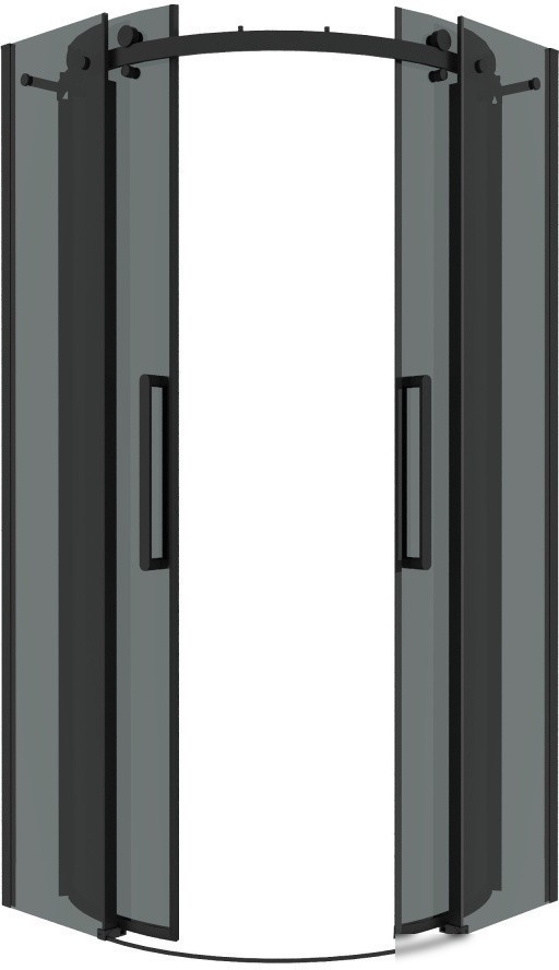 Душевой уголок Grossman Classic 90x90x195 301.K33.04.9090.21.10 (черный матовый/тонированное стекло)
