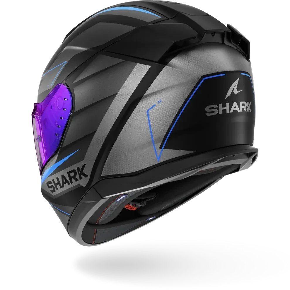 Мотошлем Shark Helmets D-SKWAL 3 Sizler Mat HE0923EKAB (M, черный/антрацит/синий)