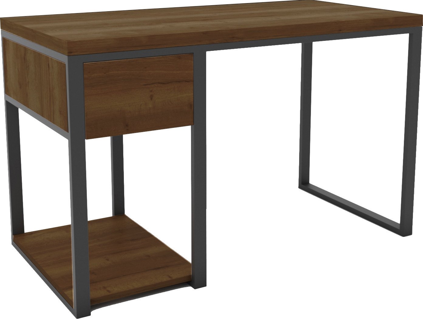 Стол Hype Mebel Дэск 120x60 (черный/дуб галифакс олово)