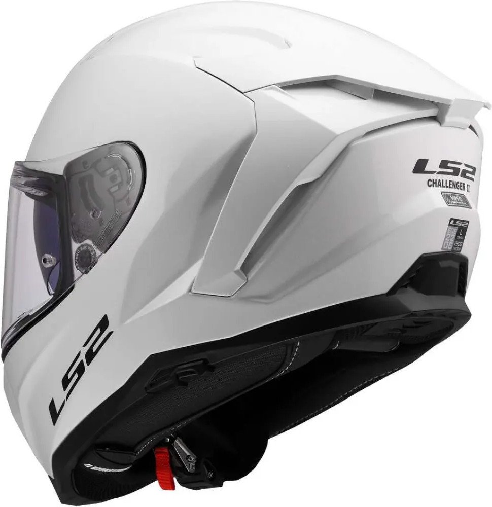 Мотошлем LS2 FF817 Challenger II Solid (L, белый)