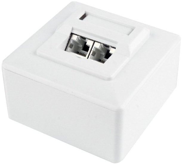 Розетка компьютерная Gembird MWS-2S6-01